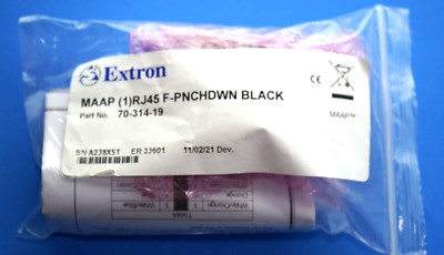 Extron One RJ-45 Female to Punch Down | CAT 5e Neutrik EtherCon | 70-314-19