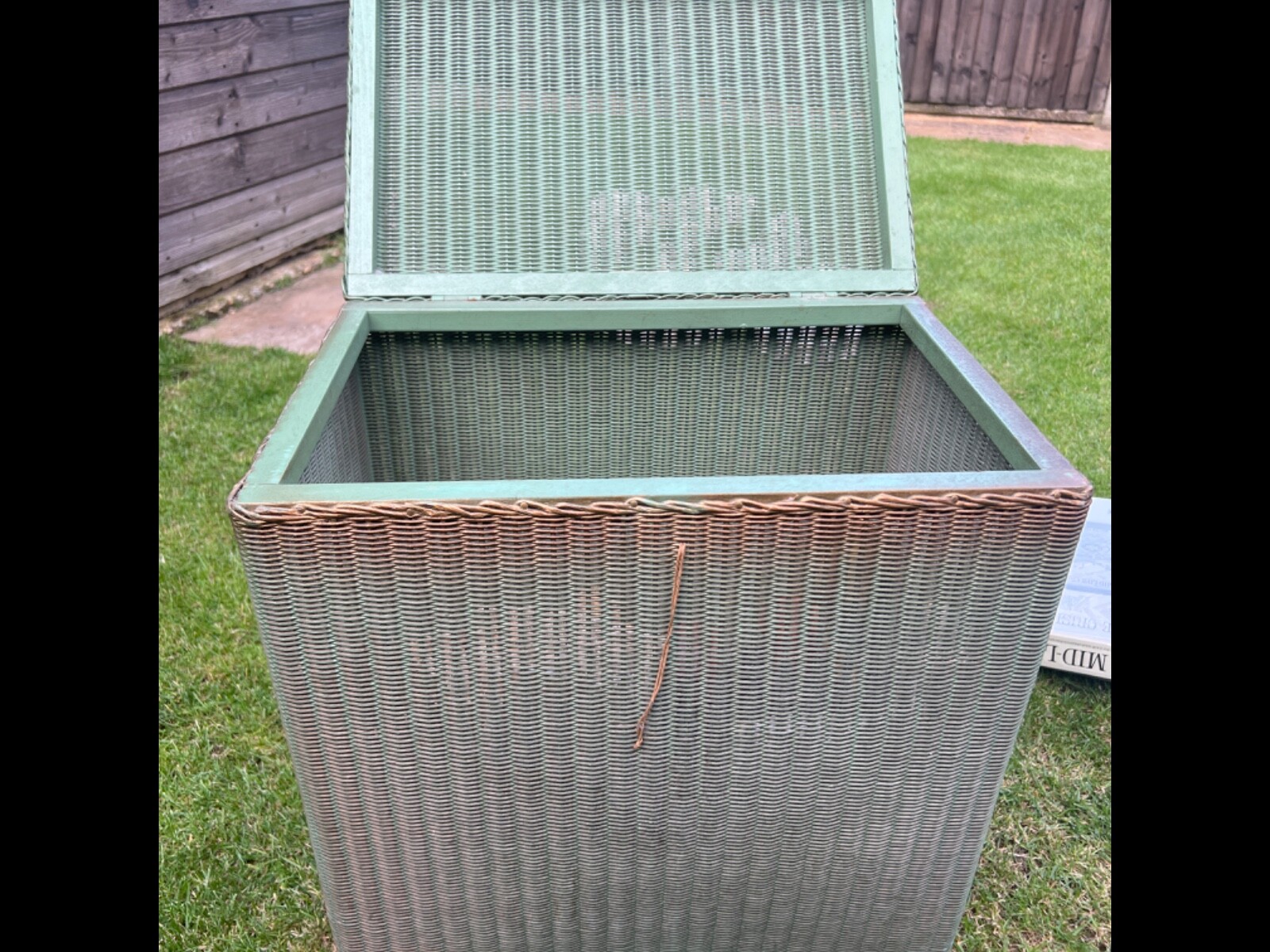 Original Lloyd Loom Lusty Vintage Laundry Storage Basket, Bedside Table