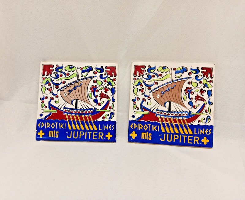 Greek Tiles Handpainted Ceramic Rhodes, Greece