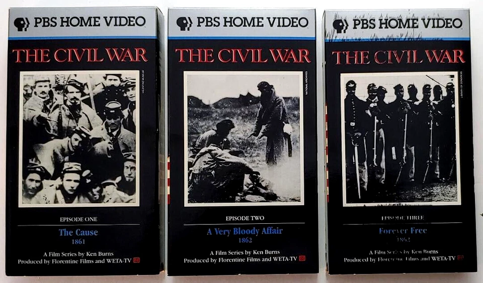 The Civil War PBS Nine Part Series VHS Box Set (VHS, 1990) Collectors Set w/ COA - Image 3 of 4