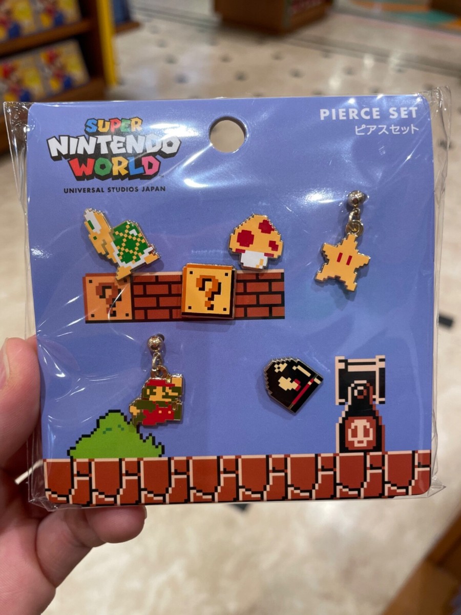 USJ limited Mario pierce set 8bit pixel Super Nintendo World