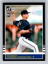2019 Donruss Stephen Gonsalves ROOKIE CARD #218 - Minnesota Twins. rookie card picture