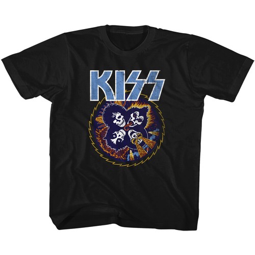 Kiss Rock And Roll Over Skulls Youth T Shirt Rock Band Tour Music Merch - Picture 3 of 3