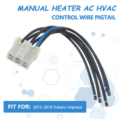 Ac Heater Control Unit Manual Heater AC HVAC Control Wiring Harnesses Compatible With 2013-2017 Subaru XV Crosstrek 655-58785 Hvac Wire