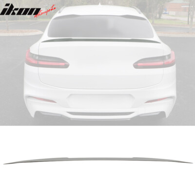 Fits 18-23 BMW G02 X4 Performance Style Rear Trunk Spoiler Wing Unpainted ABS