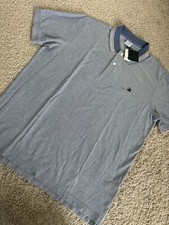 NWT Brooks Brothers Men's Slim Fit Light Blue Short Sleeve Polo Shirt Sz XXL