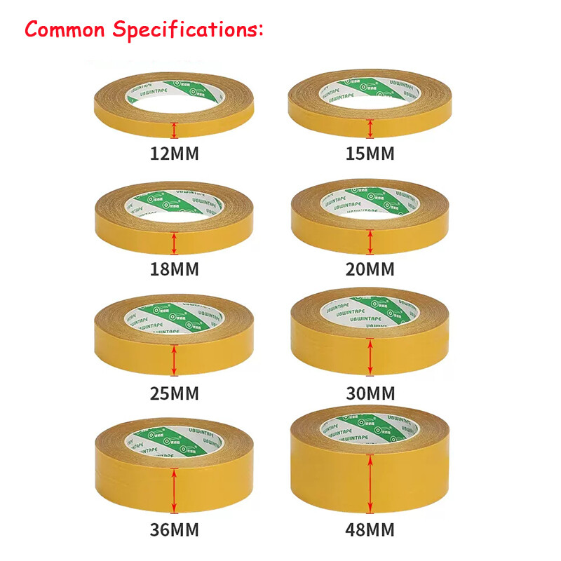 25m Fabric Tape Multifunctional Double Sided Tape Clear Grid Tape Super