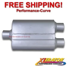 2.5" in / 2.5" Dual - Performance Exhaust 2 Chamber Muffler - Xlerator VX VX5400