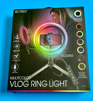 BYTECH VLOG Multicolor Ring light USB POWERED WITH WIRED