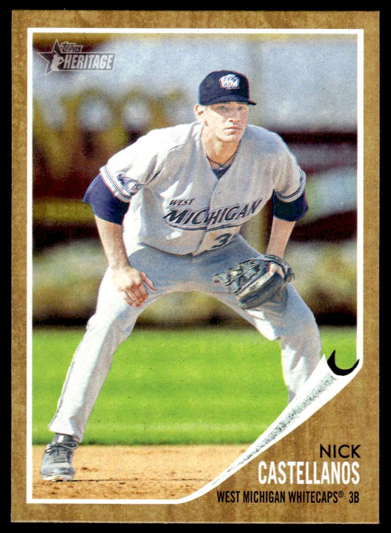 2011 Topps Heritage Minor League 76 Nick Castellanos West Michigan Baseball Card