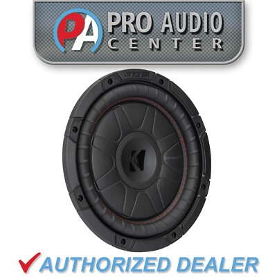 52CVT104 KICKER 10'' CompVT CVT Thin Profile Subwoofer Sub 350W RMS 4 Ohm SVC