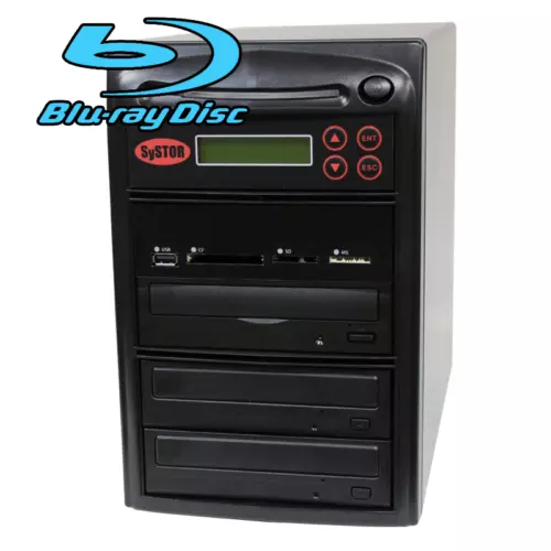 SySTOR 1-2 USB/SD/CF/MS Multi Media Memory Flash to CD DVD Blu-ray Duplicator