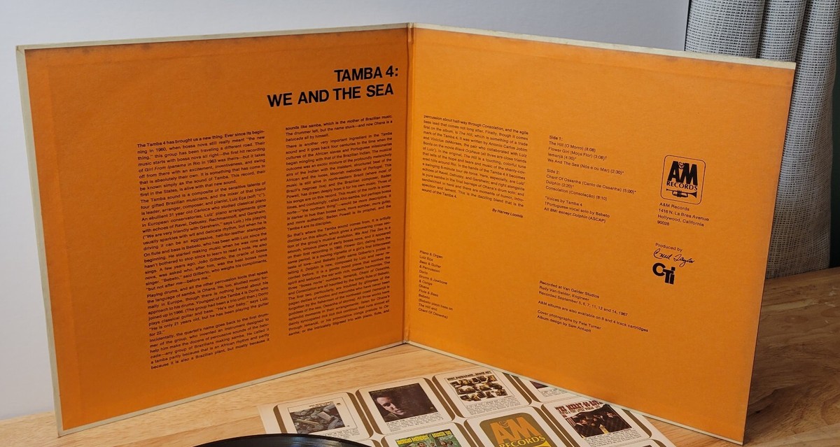 Tamba 4 We And The Sea 1968 A&M Records Bossa Nova Gatefold Samba