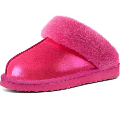 LazyStep Women's Pink Kipper Madge Scuff House SZ 9/10 Faux Fur | eBay