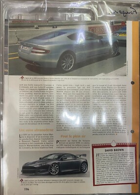 FASCICULE VOITURES PRESTIGE 1/18e SOLIDO N°32 aston martin DB9 coupé