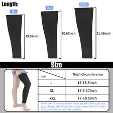 Thigh High Compression Stockings - Leg Support Pain Relief for Sports Recovery