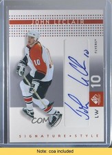 2002-03 SP Game Used Signature Style John LeClair #SS-JL Auto 00d2