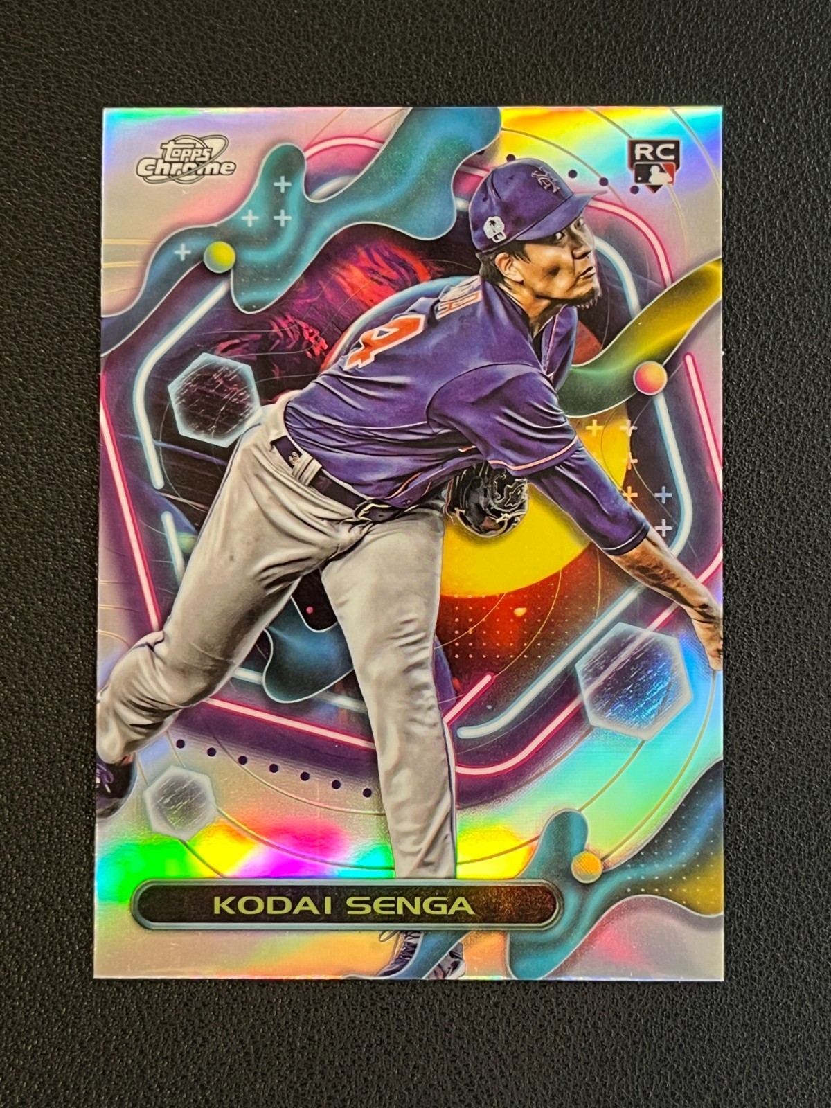 Kodai Senga 2023 Topps Chrome Cosmic Rookie Refractor Mets 152