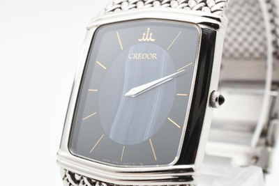 SEIKO CREDOR クレドール 腕時計 2F70-5380 Vintage SEIKO CREDOR 2F70-5380 Quartz Square Watch Tested