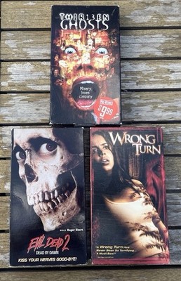 Horror VHS Bundle - Evil Dead 2, Thirteen Ghosts, Wrong Turn - Retro Cult