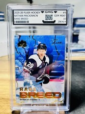 2025-26 Upper Deck Flair Nathan MacKinnon Rare Breed GMG Graded 10 Gem Mint 💎