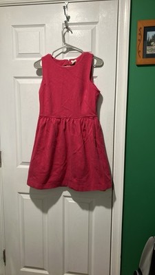 J crew women s hot pink sleeveless knit daybreak dress medium fit and flare
