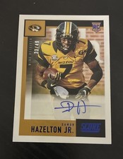 2021 Chronicles Draft Picks Score Rookie Blue /49 Damon Hazelton Jr Auto RC