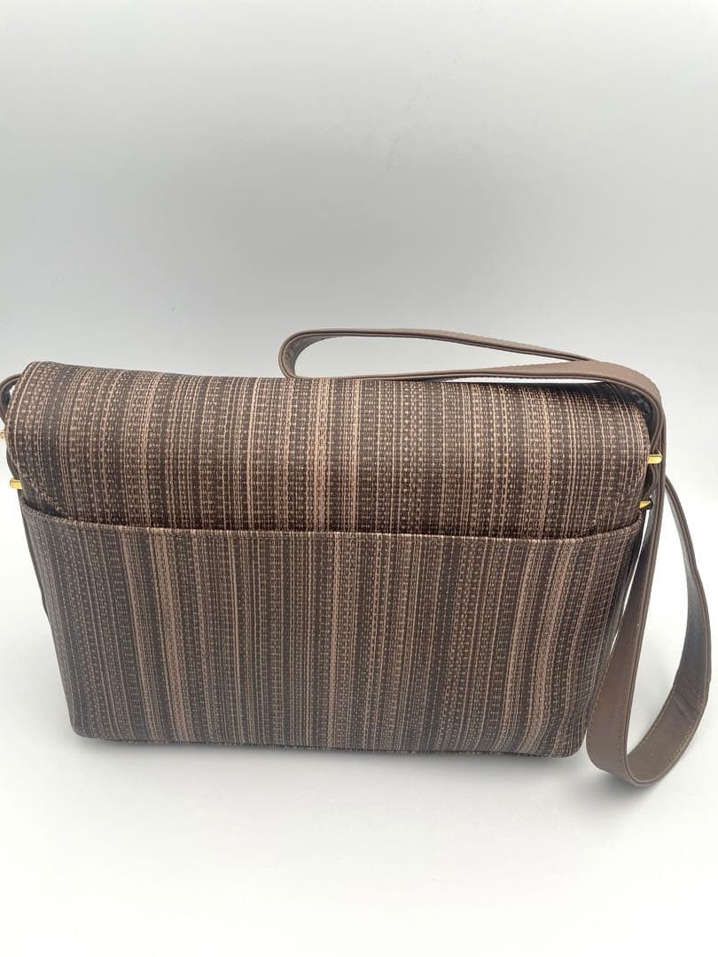 Givenchy Vintage Shoulder Bag PVC Brown Authentic F0210404 thumbnail 3