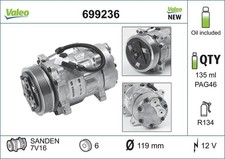 VALEO Kompressor, Klimaanlage 699236 für CITROËN FIAT PEUGEOT