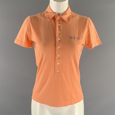DSQUARED2 Size M Orange Cotton Polo Shirt