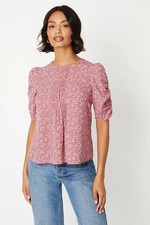 Dorothy Perkins Red Blouse Womens Daywear Tops