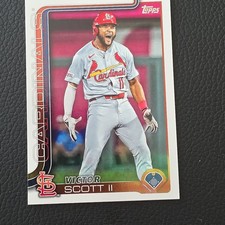 2025 Topps Series 2 Victor Scott II #551 SSP TEAM COLOR BORDER Cardinals RC
