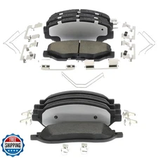 EXPPOWER D914 D1086 8pcs Front and Rear Ceramic Brake Pads Kits 2005 2006 201