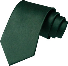 Solid Color Tie Mens Necktie for Business and Wedding