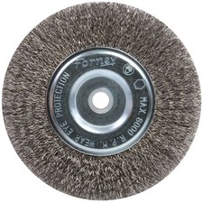 Forney 72747 Wire Wheel Crimped Brush For Cleaning And Blending Surfaces Forney 72747 Wire Wheel Crimped Brush For Cleaning And Blending Surfaces