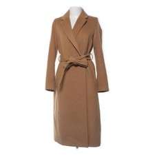 H&M, Mantel, Damen, Größe: 34, Braun, Elasthan/Polyester/Viskose #O6S