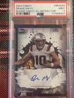 2024 Topps Finest #RFA-DM Drake Maye RC ON CARD Auto New England Patriots PSA 9