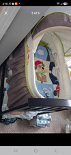 Summer Infant Oval Bassinet w/ Adjustable Canopy Storage Shelf, Gray/White