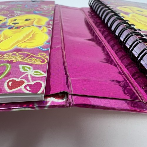 Lisa Frank Planner Organizer Vtg Labrador Puppy Love Notepad Calculator FLAWS - Picture 9 of 24