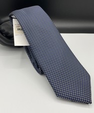 Nordstrom Rack Men's 100 Polyester Tie  Blue  Grid Pattern