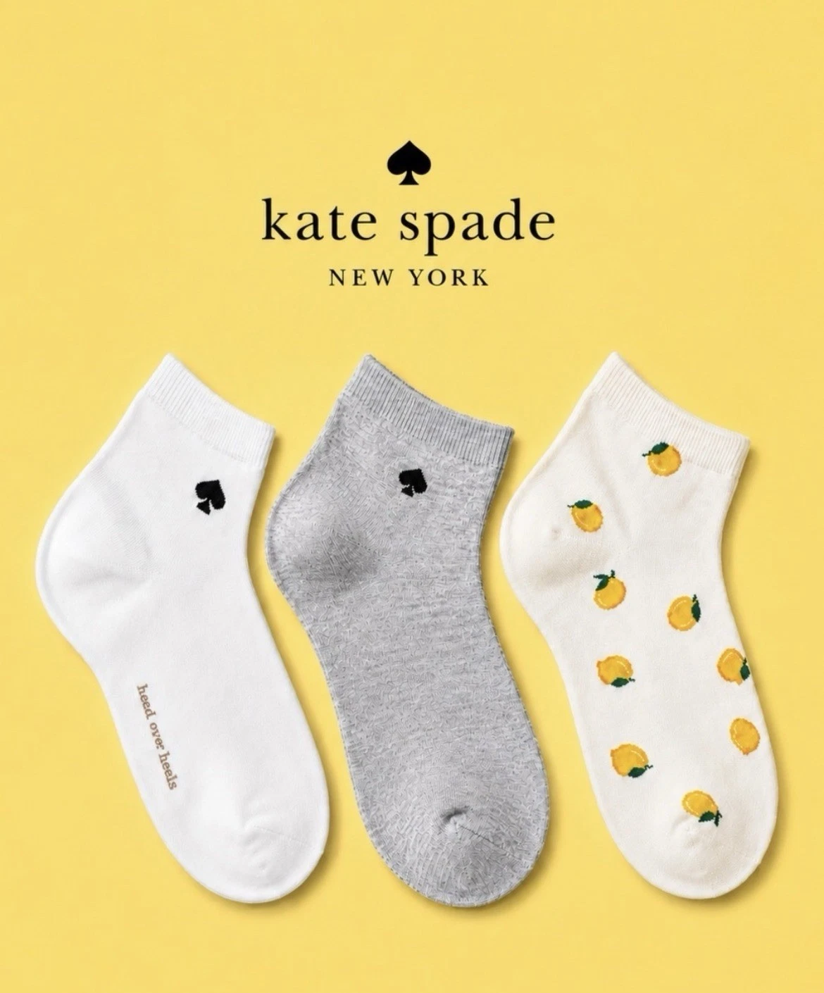 Kate Spade Pink Lemon Low Cut Socks 3 Pack Novelty Set New
Opens in a new window or tab