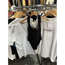 Vintage Sun Streak Black One Piece Tie Neck Bathing Suit Size 12