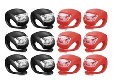 12 pack LED Bicycle Lights, Waterproof, Silicone, Scooter, Ebike