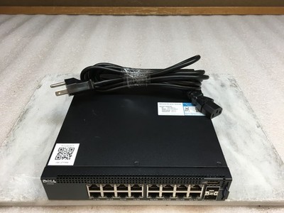 Dell Networking X1018 E10W 16-Port Gigabit SFP Port Smart Managed Switch