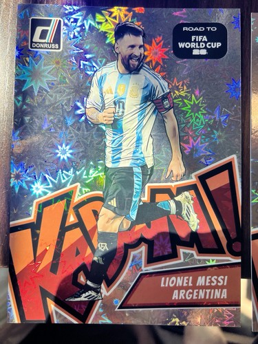 Lionel Messi #1 2025 Panini Donruss Road to FIFA Kaboom card