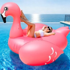 Inflatable Giant Flamingo Pool Float 102 Inch 2-4 TURNMEON Summer Beach Swimming