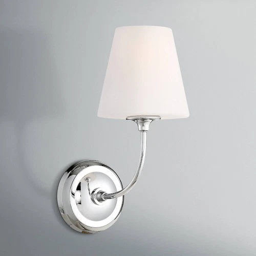 Crystorama Sylvan 13 3/4" High Polished Chrome Wall Sconce - Picture 1 of 7