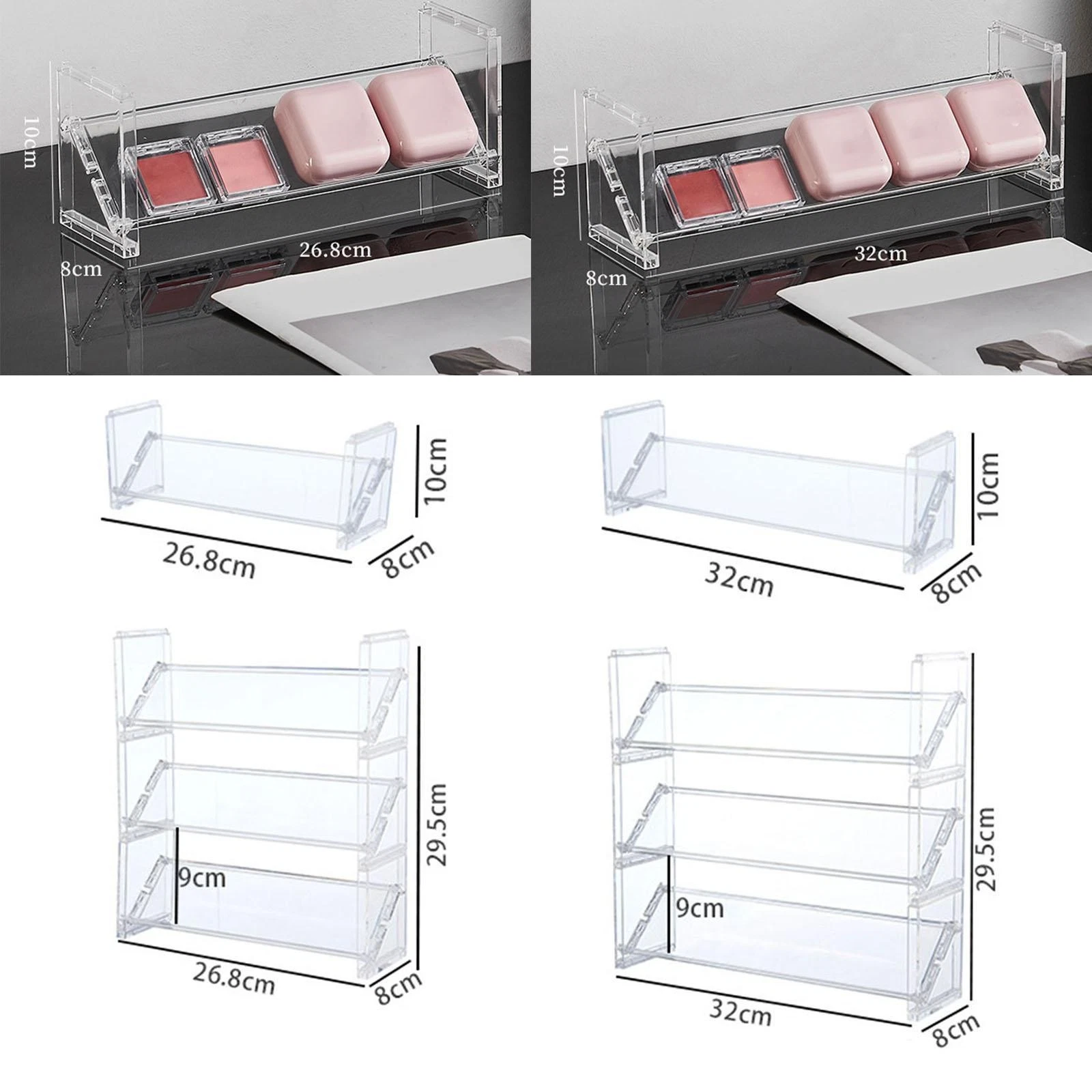 Makeup Organizer Multipurpose Holder Cosmetic Storage Organizer for Girlfriend