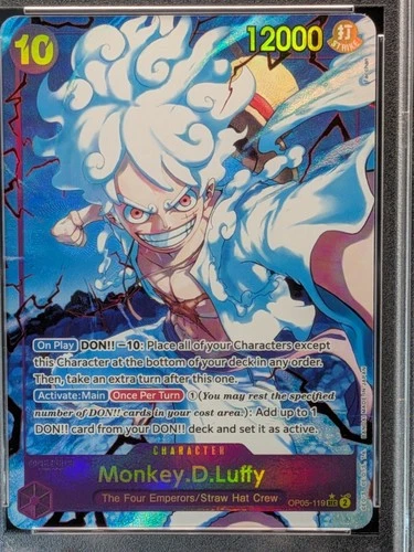 One Piece PRB01 Monkey D. Luffy PSA10 OP05-119 SEC Alt Art -The Best- English