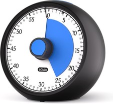 Visual Timer for Kids 60-Minute Countdown Timer with Optional Alarm, Focus Tool